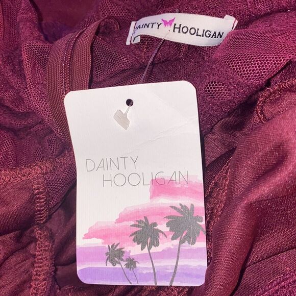 ✨ HP✨Maroon wine red maxi dress with lace overlay✨ - Picture 10 of 11